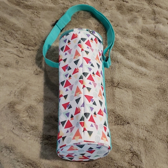 Other - NWOT - 4 PC Geometric Print Wine Cooler/Caddy